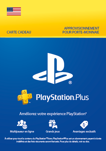 Abonnement PlayStation Plus 12 mois (USA) Essential