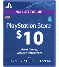 Carte Playstation Network 10 dollars