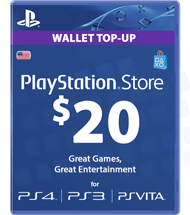 Carte Playstation Network 20 dollars