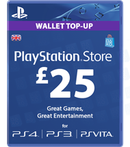 Carte Playstation Network £25 UK