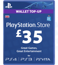 Carte Playstation Network £35 UK