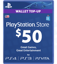 Carte Playstation Network 50 dollars