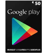 Carte Google Play 50 euros (FR)